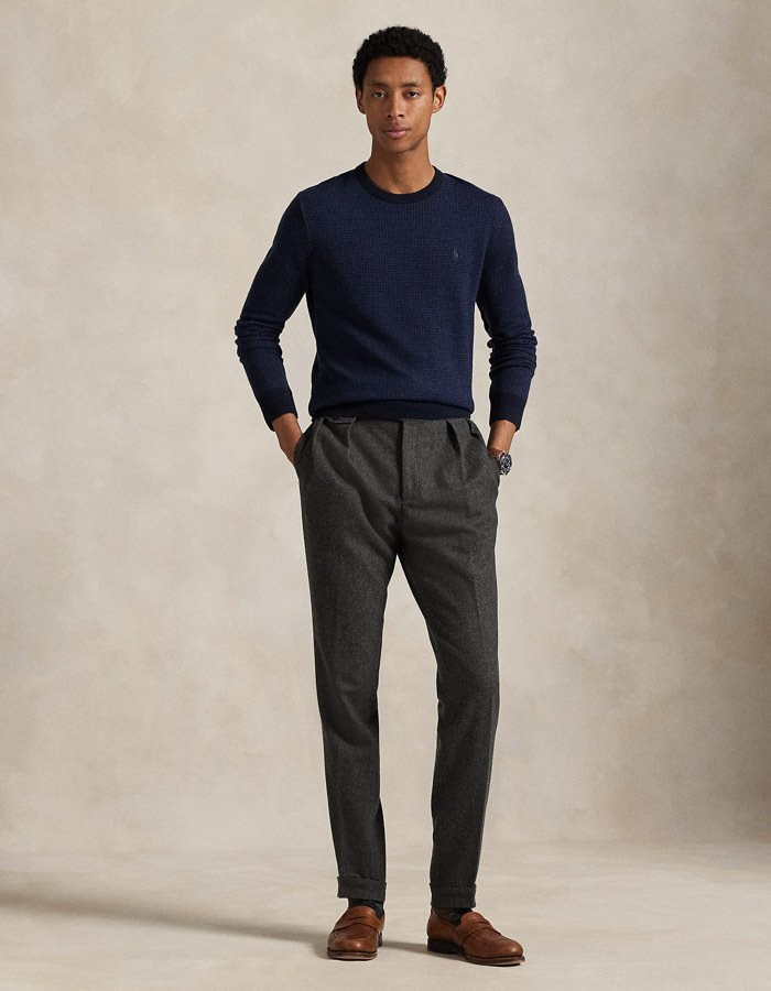 Ralph Lauren pull met ronde hals blauw