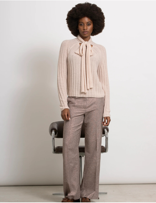 Gigue lange mouw pull beige