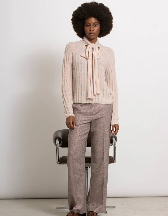 Gigue lange mouw pull beige