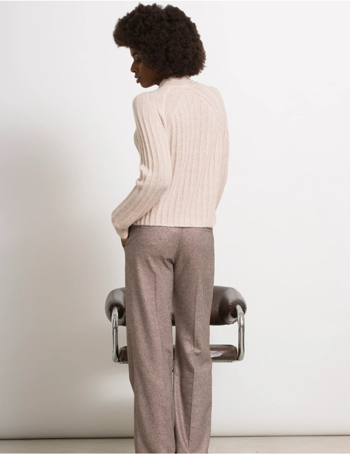 Gigue lange mouw pull beige