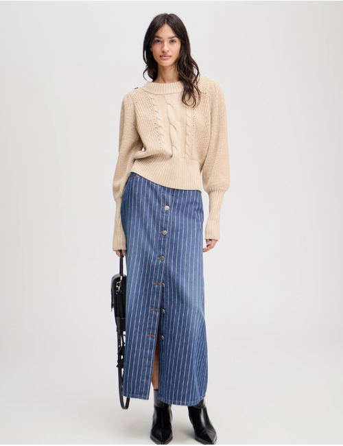 Munthe lange mouw pull beige
