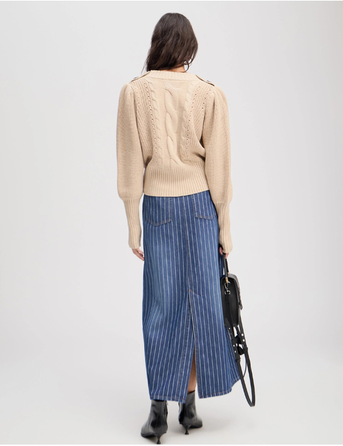 Munthe lange mouw pull beige