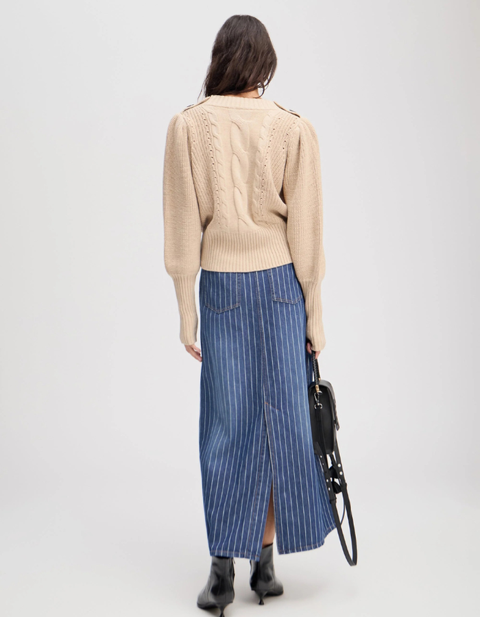 Munthe lange mouw pull beige