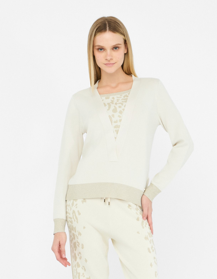 Liu Jo lange mouw sweater goud