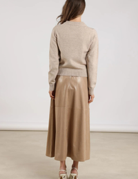Nukus lange rok beige