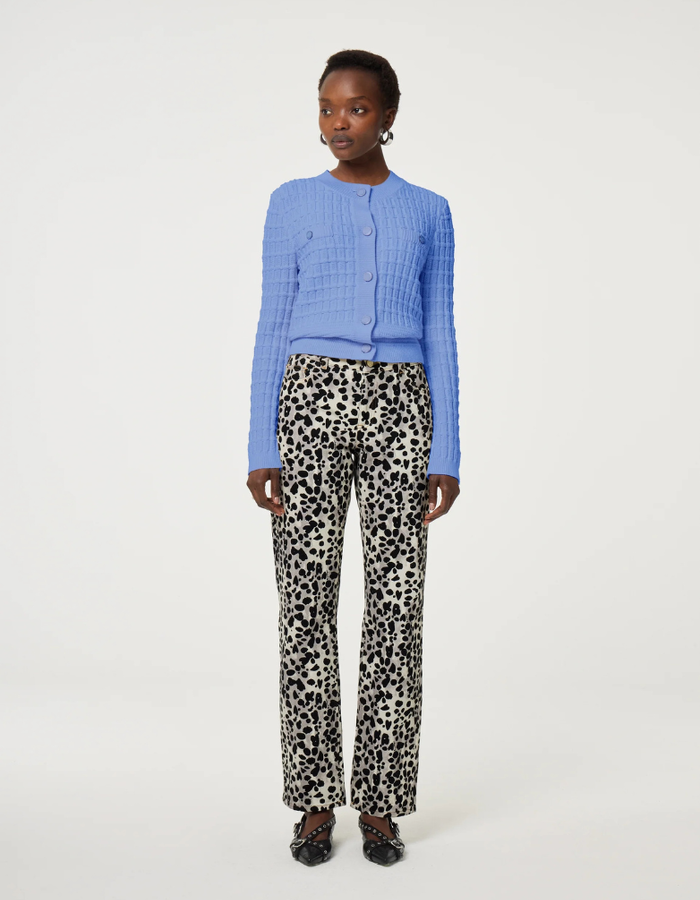 Fabienne Chapot lange mouw gilet blauw