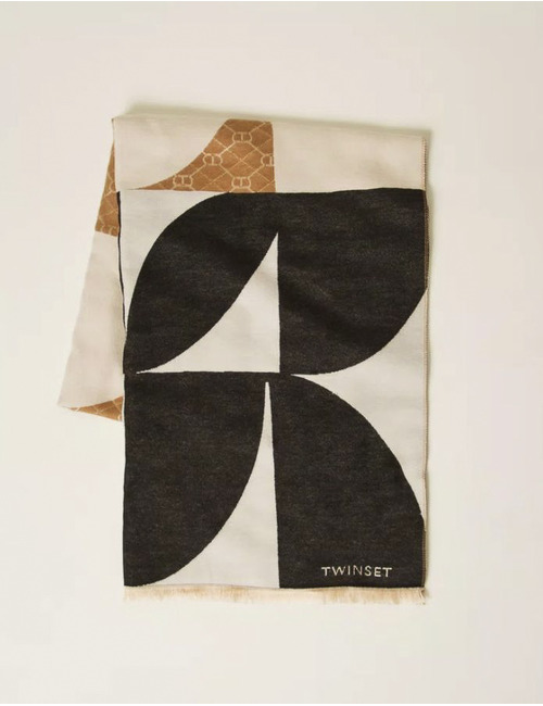 Twinset sjaals camel