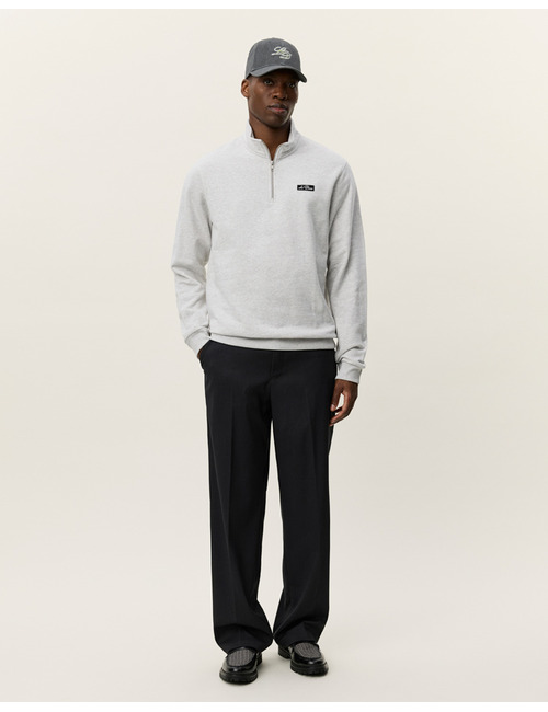 Patch Half-Zip Sweatshirt