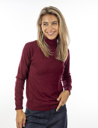 Kocca lange mouw pull bordeaux