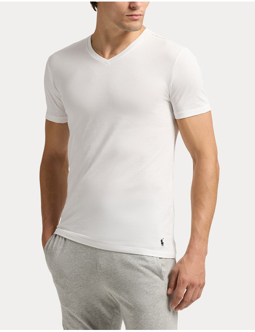 Cotton V-neck undershirt 3-pack