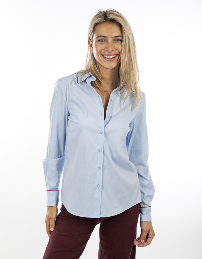 Kocca lange mouw bloes blauw