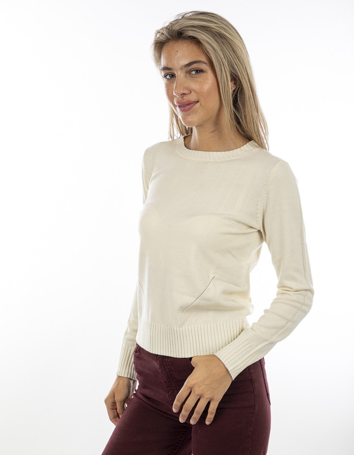 Kocca lange mouw pull ecru
