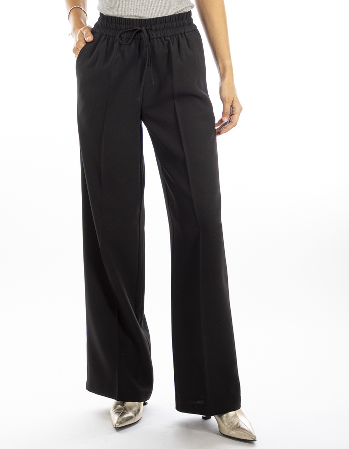 Twinset broek met elatische band zwart