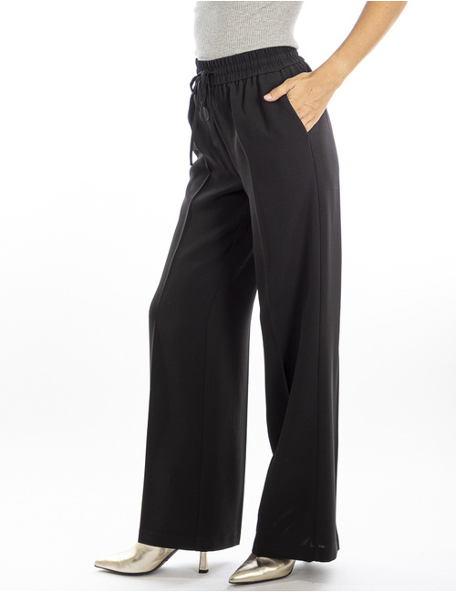 Twinset broek met elatische band zwart