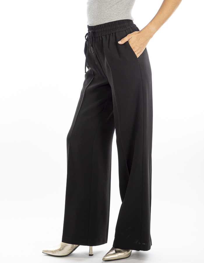 Twinset broek met elatische band zwart