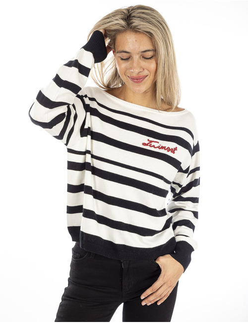 Twinset lange mouw pull zwart