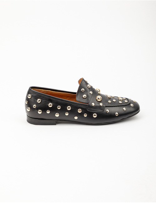 Babouche mocassin zwart