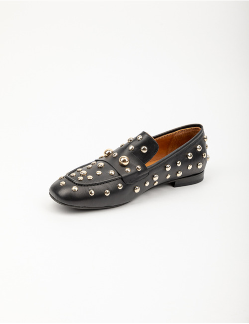 Babouche mocassin zwart