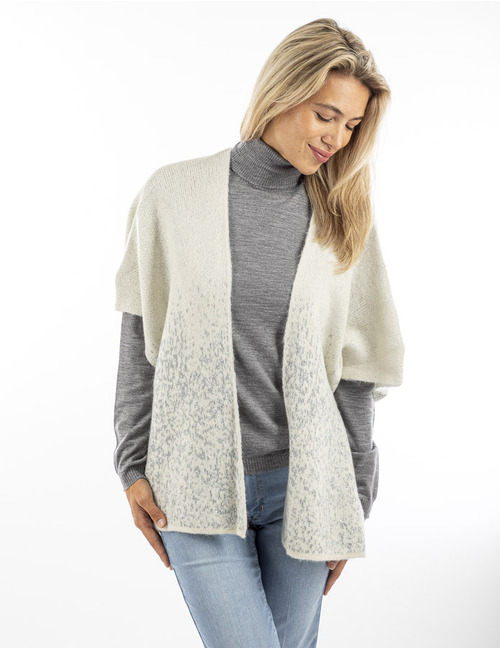 Due Amanti poncho zilver