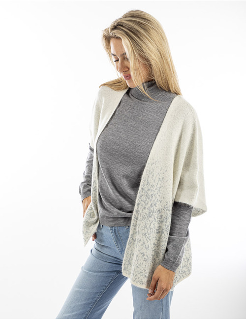 Due Amanti poncho zilver