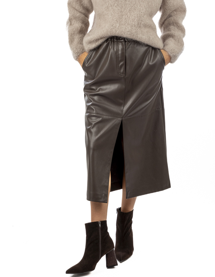 Otto D'ame midi rok bruin
