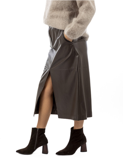 Otto D'ame midi rok bruin