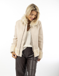 Twinset jas ecru