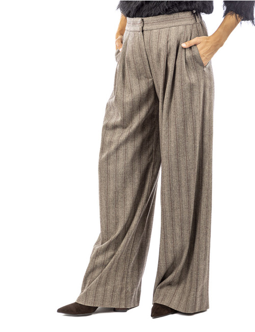 Otto D'ame geklede broek bruin
