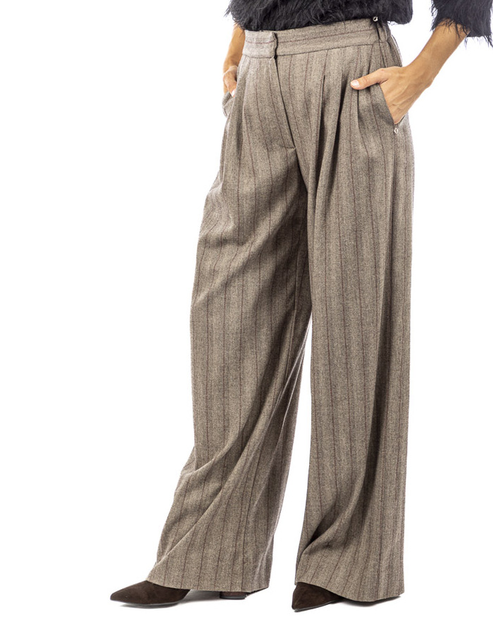 Otto D'ame geklede broek bruin