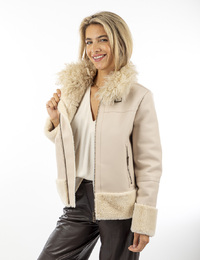 Twinset jas ecru