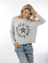 Grace sweater grijs