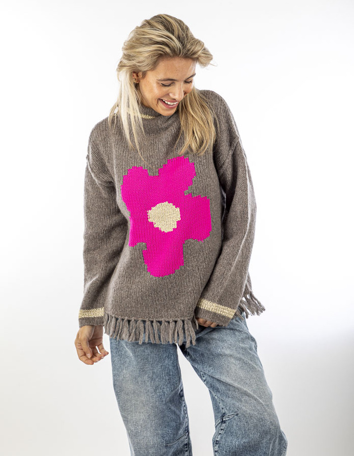 Grace sweater taupe