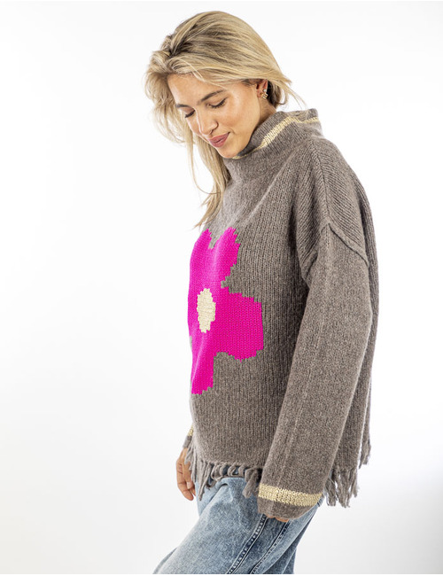 Grace sweater taupe