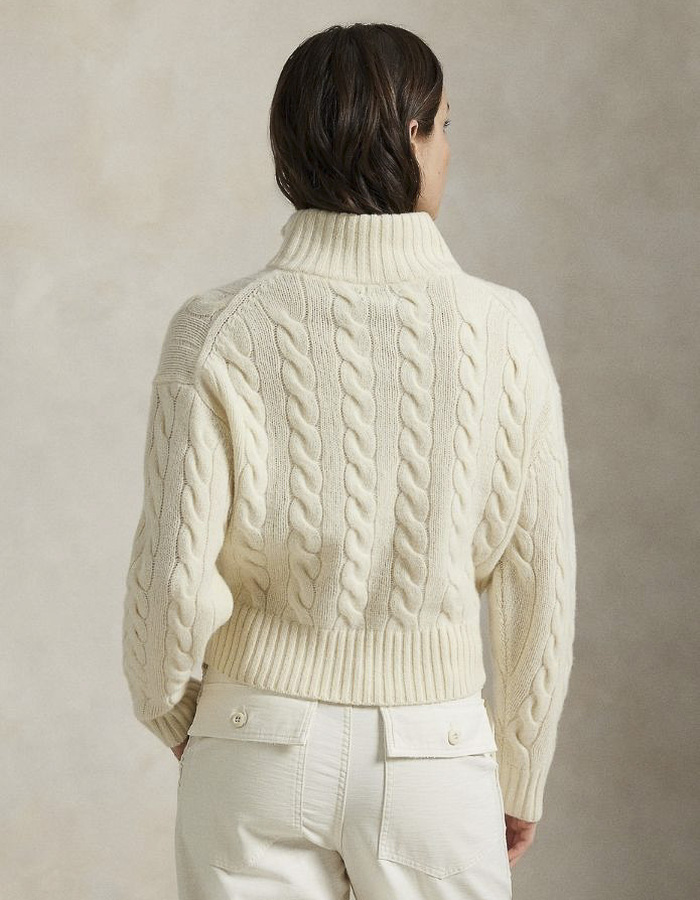 Ralph Lauren Dames lange mouw pull ecru