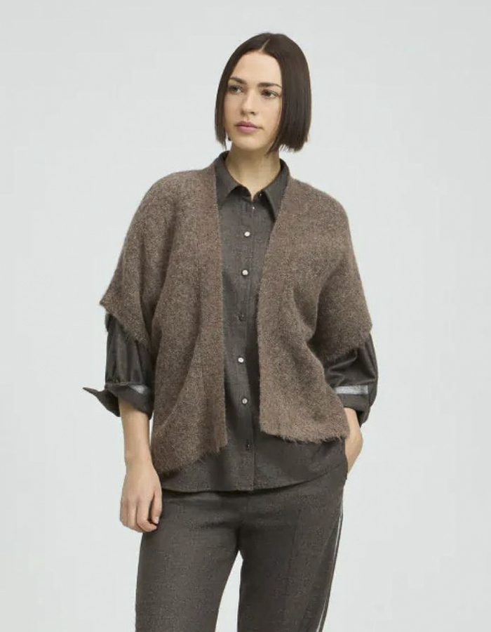 Xandres gilet bruin