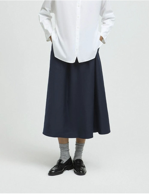 Xandres midi rok marine