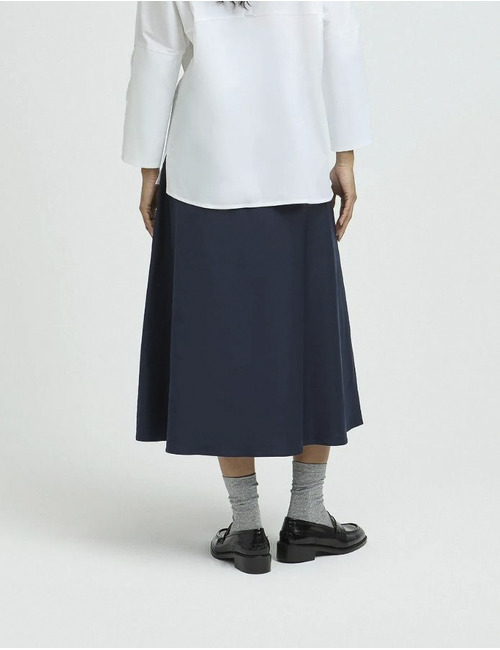 Xandres midi rok marine