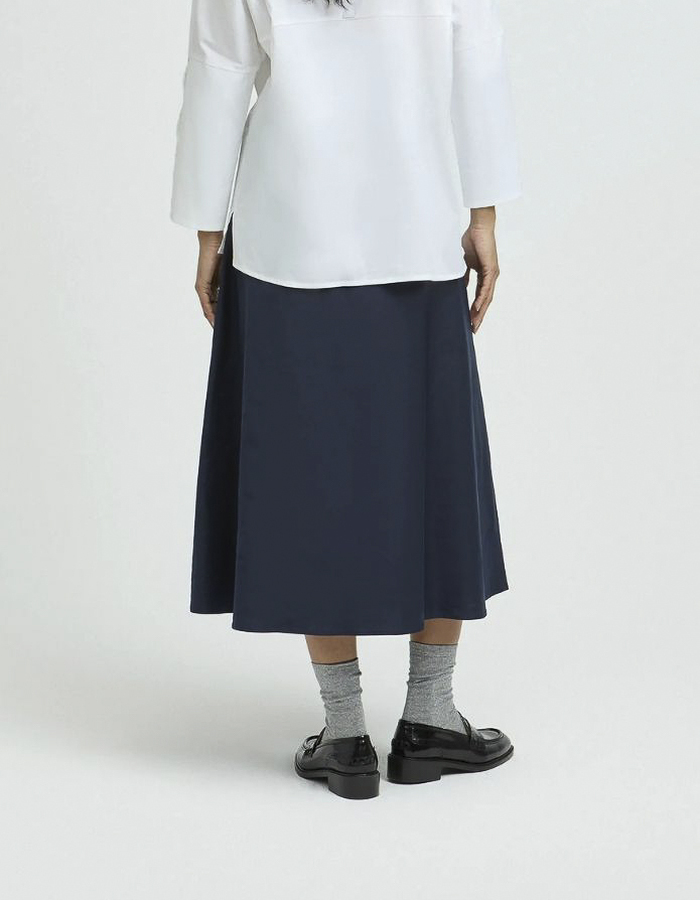 Xandres midi rok marine