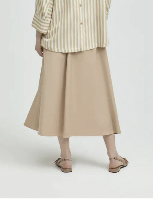 Xandres midi rok beige