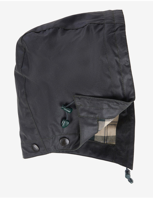 Barbour gewaxte kap met tartan voering 