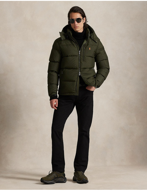 Regular Fit Gorham Down Jacket in Company Olive