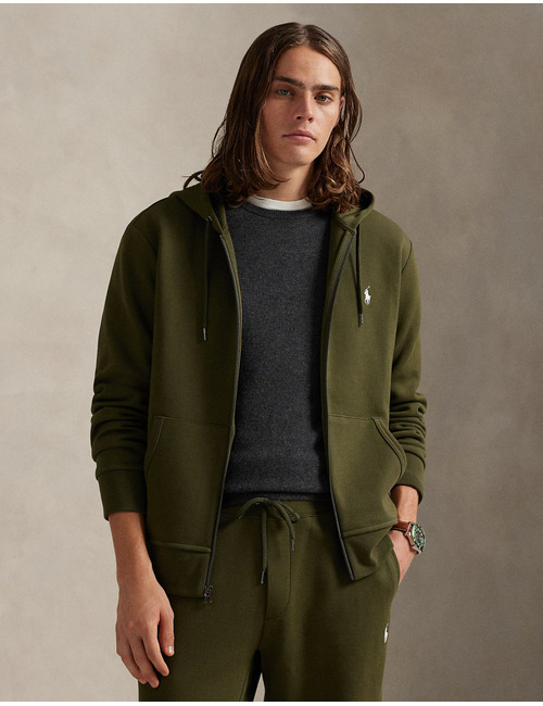Regular Fit Full-Zip Hoodie in Company Olive