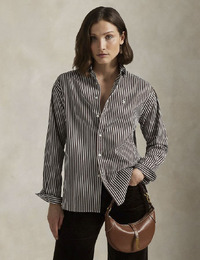 Ralph Lauren lange mouw bloes bruin