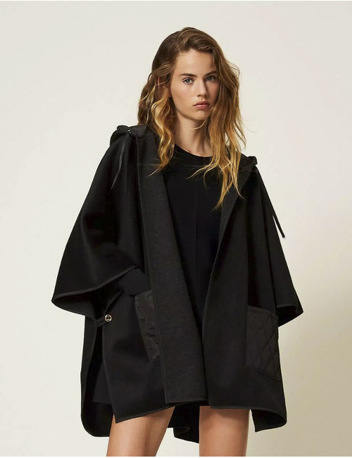 Twinset poncho zwart