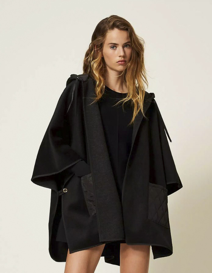 Twinset poncho zwart