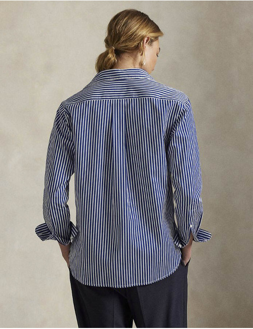 Ralph Lauren Dames lange mouw bloes blauw