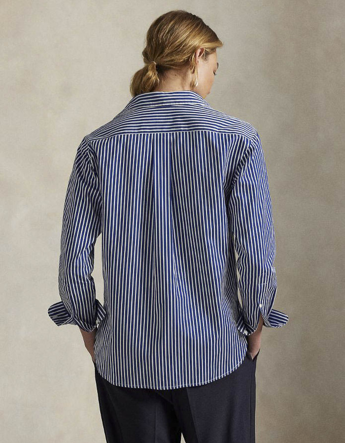 Ralph Lauren Dames lange mouw bloes blauw