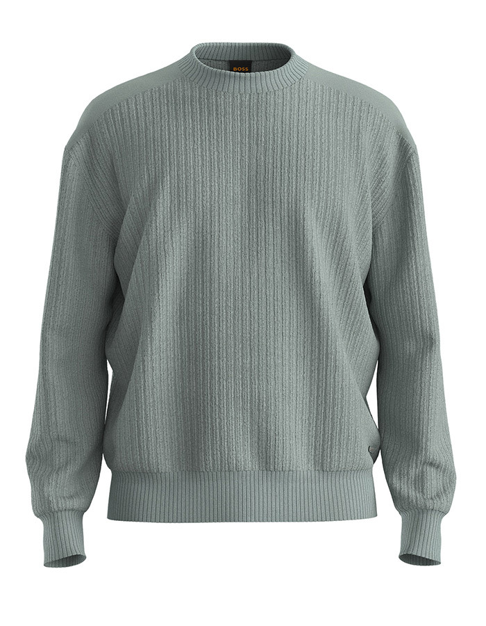 Relaxed Fit Crewneck Sweater in Wolmix