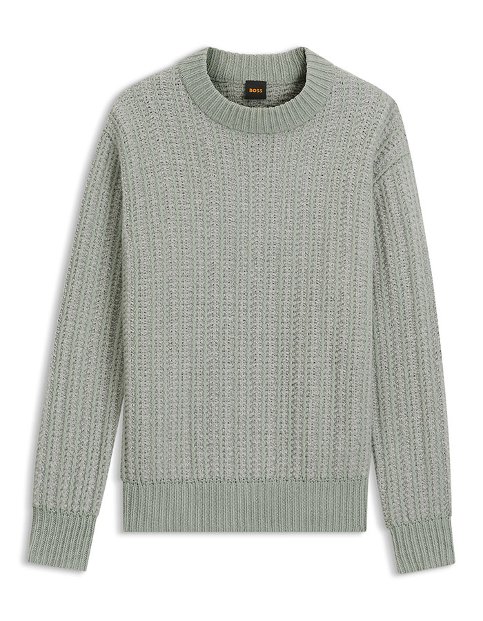 Regular Fit Rollneck Sweater in Lichtbeige