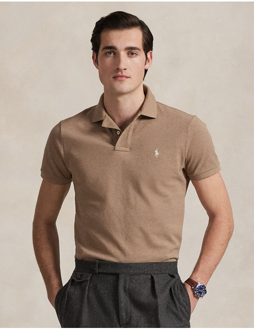 Slim Fit Mesh Polo Shirt